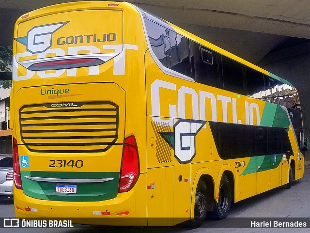 Empresa Gontijo de Transportes 23140 na cidade de Belo Horizonte, Minas Gerais, Brasil, por Hariel Bernades. Número da foto: #12929398.