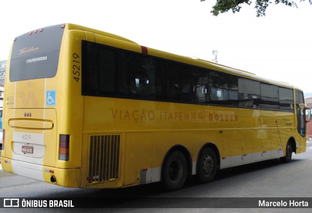 Viação Itapemirim 45219 na cidade de Rio de Janeiro, Rio de Janeiro, Brasil, por Marcelo Horta. Número da foto: #12927331.