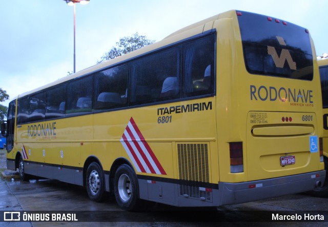 Viação Itapemirim 6801 na cidade de Rio de Janeiro, Rio de Janeiro, Brasil, por Marcelo Horta. Número da foto: #12929071.