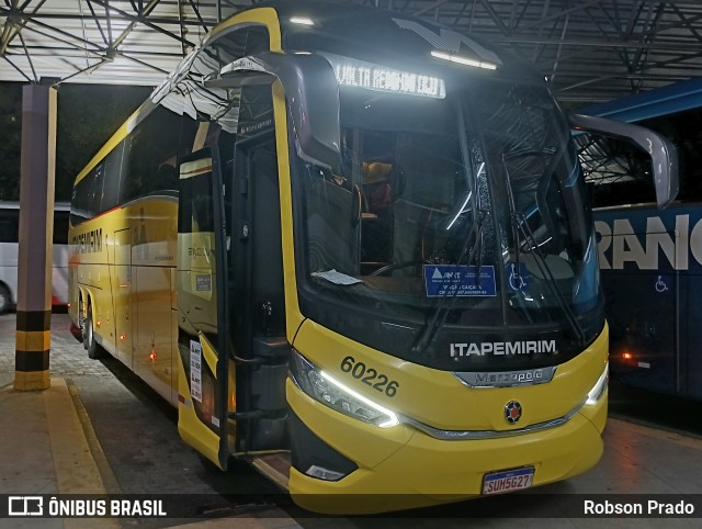 Viação Nova Itapemirim 60226 na cidade de São José dos Campos, São Paulo, Brasil, por Robson Prado. Número da foto: #12973694.