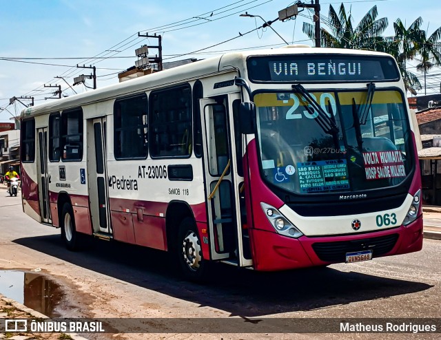Empresa de Transportes Nova Marambaia AT-23006 na cidade de Belém, Pará, Brasil, por Matheus Rodrigues. Número da foto: #12974812.