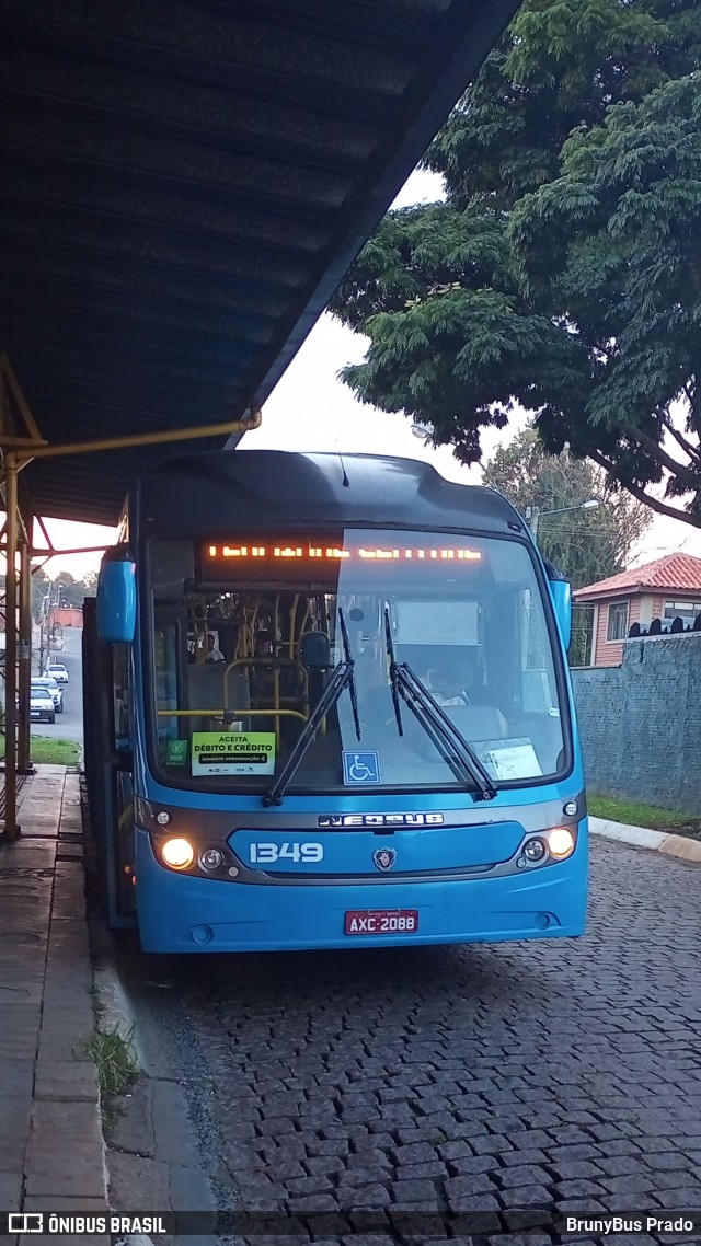 VCG - Viação Campos Gerais 1349 na cidade de Ponta Grossa, Paraná, Brasil, por BrunyBus Prado. Número da foto: #12975116.