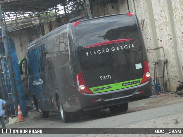 Viação Garcia 93411 na cidade de Curitiba, Paraná, Brasil, por GDC __39AM. Número da foto: #12974402.