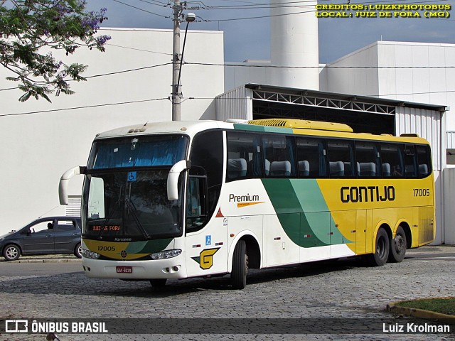 Empresa Gontijo de Transportes 17005 na cidade de Juiz de Fora, Minas Gerais, Brasil, por Luiz Krolman. Número da foto: #12974848.
