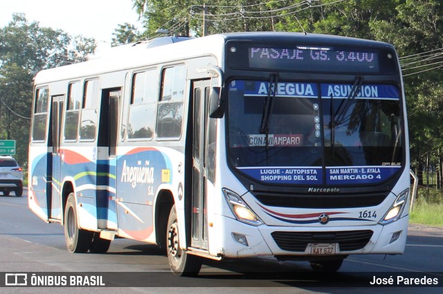 Aregueña S.A. - Línea 111 1614 na cidade de Luque, Central, Paraguai, por José Paredes. Número da foto: #12975013.