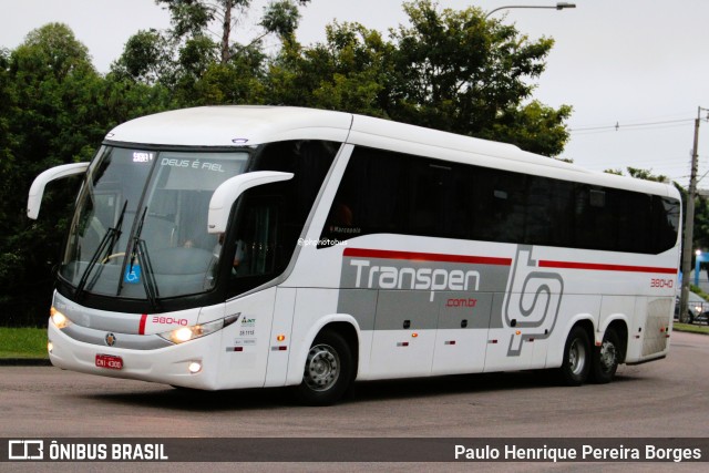 Transpen Transporte Coletivo e Encomendas 38040 na cidade de Curitiba, Paraná, Brasil, por Paulo Henrique Pereira Borges. Número da foto: #12977332.