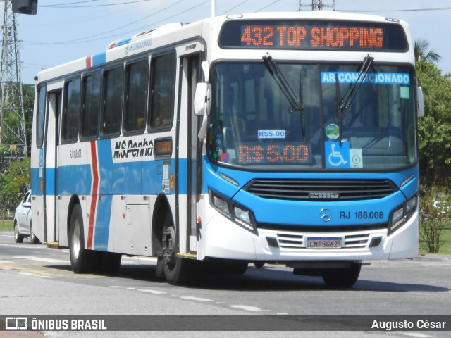 Viação Nossa Senhora da Penha RJ 188.008 na cidade de Nova Iguaçu, Rio de Janeiro, Brasil, por Augusto César. Número da foto: #12977013.