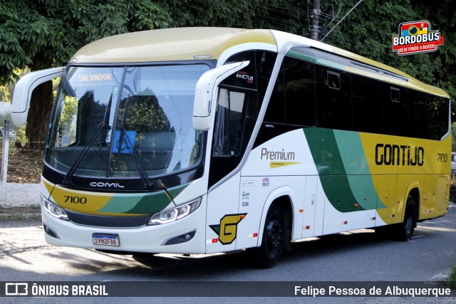 Empresa Gontijo de Transportes 7100 na cidade de Salvador, Bahia, Brasil, por Felipe Pessoa de Albuquerque. Número da foto: #12977218.