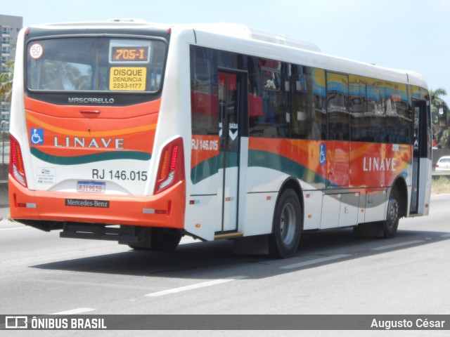 Linave Transportes RJ 146.015 na cidade de Nova Iguaçu, Rio de Janeiro, Brasil, por Augusto César. Número da foto: #12977376.