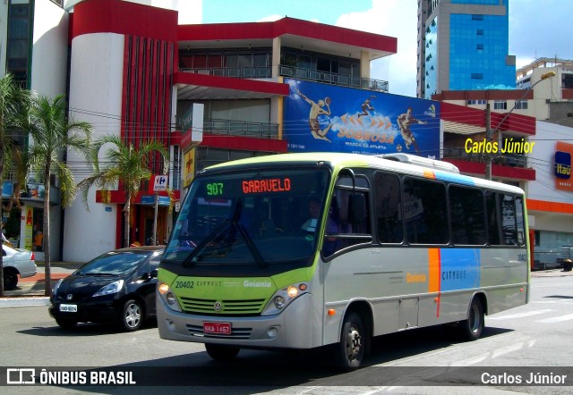 HP Transportes Coletivos 20402 na cidade de Goiânia, Goiás, Brasil, por Carlos Júnior. Número da foto: #12977755.