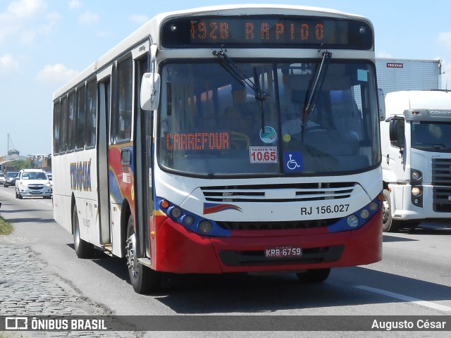 Transportadora Tinguá RJ 156.027 na cidade de Nova Iguaçu, Rio de Janeiro, Brasil, por Augusto César. Número da foto: #12977487.