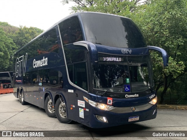 Viação Cometa 14304 na cidade de São Paulo, São Paulo, Brasil, por Gabriel Oliveira. Número da foto: #12976748.