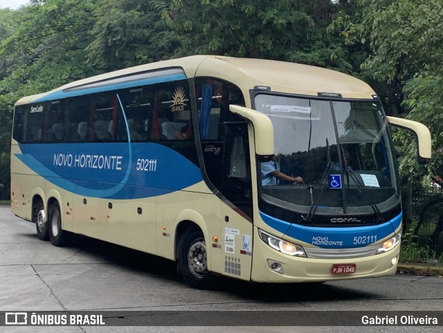 Viação Novo Horizonte 502111 na cidade de São Paulo, São Paulo, Brasil, por Gabriel Oliveira. Número da foto: #12976743.