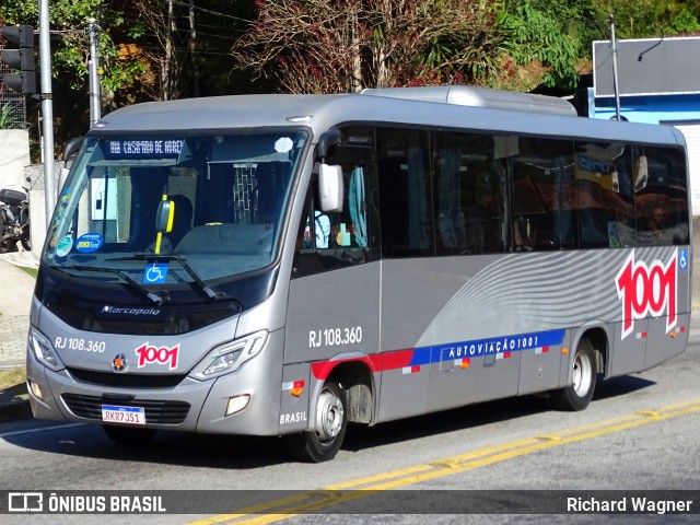 Auto Viação 1001 RJ 108.360 na cidade de Nova Friburgo, Rio de Janeiro, Brasil, por Richard Wagner. Número da foto: #12976090.