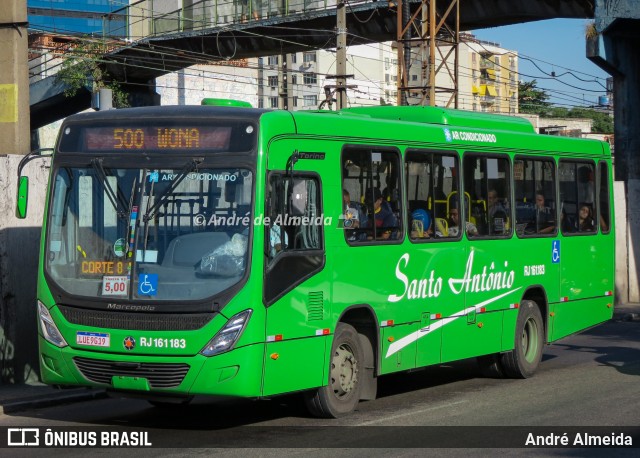 Transportes Santo Antônio RJ 161.183 na cidade de Duque de Caxias, Rio de Janeiro, Brasil, por André Almeida. Número da foto: #12976675.