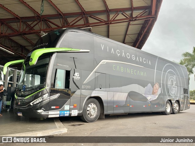Viação Garcia 87099 na cidade de Londrina, Paraná, Brasil, por Júnior Juninho. Número da foto: #12978753.