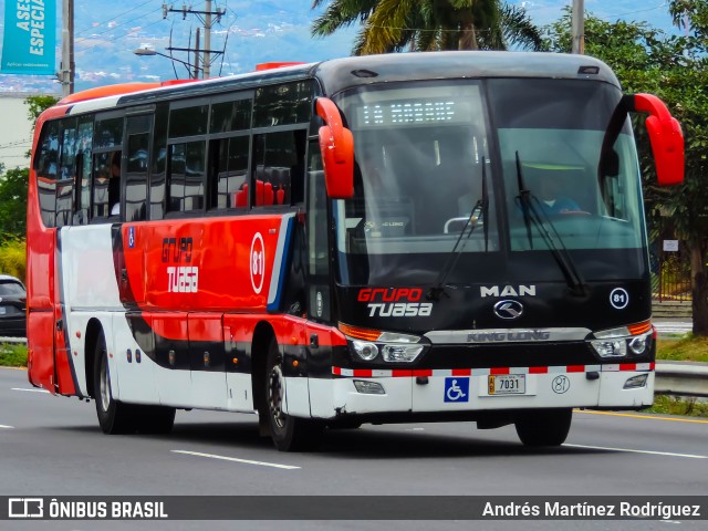 TUASA - Transportes Unidos Alajuelenses 81 na cidade de Mata Redonda, San José, San José, Costa Rica, por Andrés Martínez Rodríguez. Número da foto: #12979903.