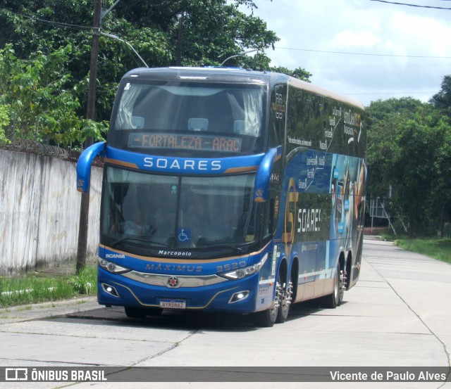 Soares Turismo e Fretamento 3520 na cidade de Recife, Pernambuco, Brasil, por Vicente de Paulo Alves. Número da foto: #12979567.