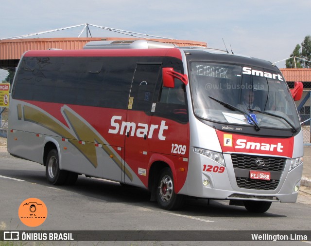 Viação Smart Transporte e Turismo 1209 na cidade de Monte Mor, São Paulo, Brasil, por Wellington Lima. Número da foto: #12978355.