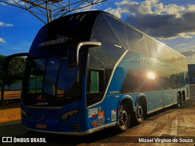 Auto Viação Progresso 6199 na cidade de Paulo Afonso, Bahia, Brasil, por Mizael Virginio de Souza. Número da foto: #12980181.