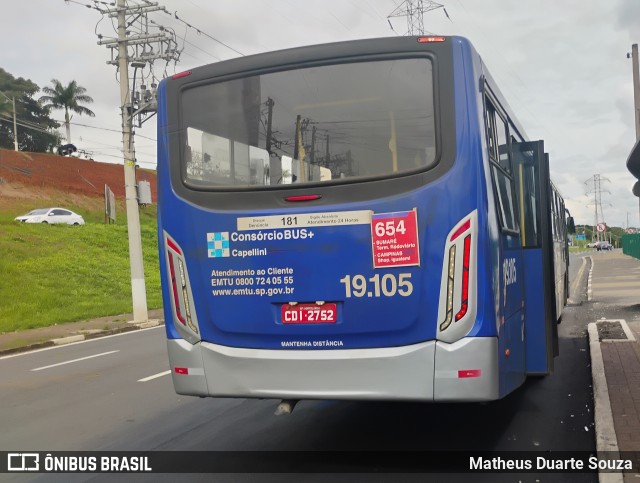 Transportes Capellini 19.105 na cidade de Campinas, São Paulo, Brasil, por Matheus Duarte Souza. Número da foto: #12979953.