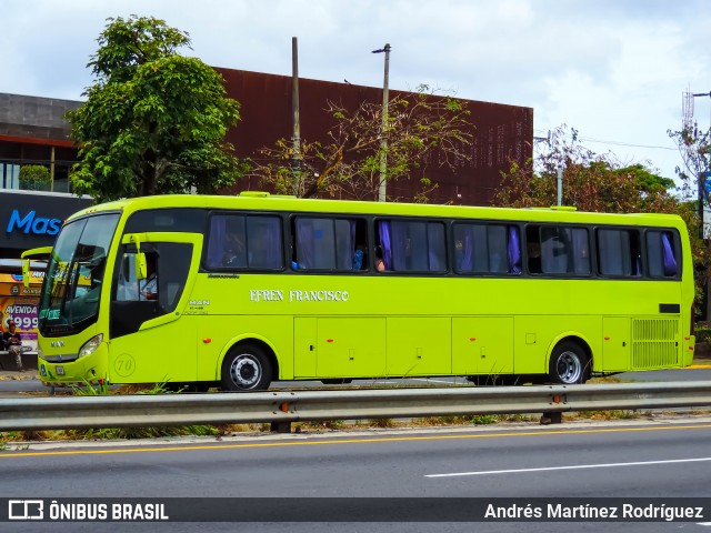 Transportes Naranjo X3 na cidade de Mata Redonda, San José, San José, Costa Rica, por Andrés Martínez Rodríguez. Número da foto: #12980050.