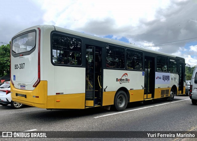 Belém Rio Transportes BD-307 na cidade de Belém, Pará, Brasil, por Yuri Ferreira Marinho. Número da foto: #12979526.