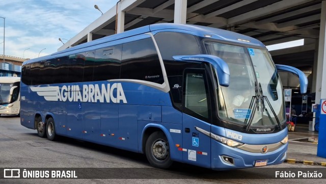 Viação Águia Branca 14013 na cidade de Rio de Janeiro, Rio de Janeiro, Brasil, por Fábio Paixão. Número da foto: #12980479.