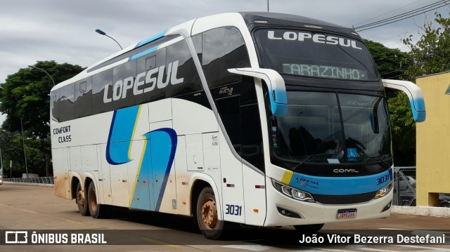 LopeSul Transportes - Lopes e Oliveira Transportes e Turismo - Lopes Sul 3031 na cidade de Maringá, Paraná, Brasil, por João Vitor Bezerra Destefani. Número da foto: #12978590.