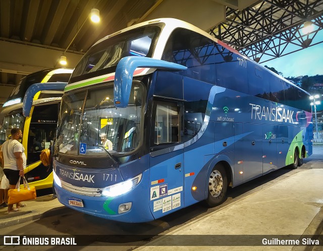 Trans Isaak Turismo 1711 na cidade de Santos, São Paulo, Brasil, por Guilherme Silva. Número da foto: #12978038.