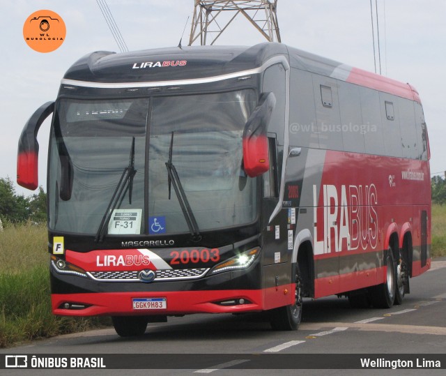 Lirabus 20003 na cidade de Monte Mor, São Paulo, Brasil, por Wellington Lima. Número da foto: #12978353.