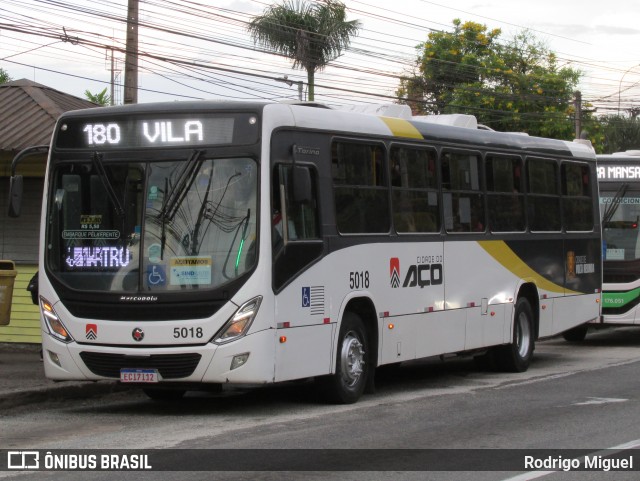 Viação Cidade do Aço 5018 na cidade de Volta Redonda, Rio de Janeiro, Brasil, por Rodrigo Miguel. Número da foto: #12980652.