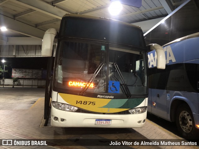 Empresa Gontijo de Transportes 14875 na cidade de Resende, Rio de Janeiro, Brasil, por João Vitor de Almeida Matheus Santos. Número da foto: #12983096.
