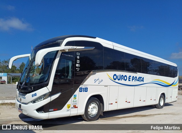 Viação Ouro e Prata 818 na cidade de Caçapava do Sul, Rio Grande do Sul, Brasil, por Felipe Martins. Número da foto: #12982801.
