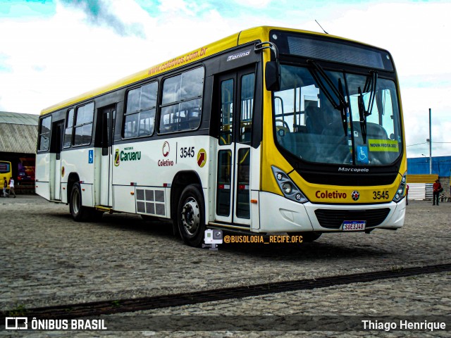 Coletivo Transportes 3545 na cidade de Caruaru, Pernambuco, Brasil, por Thiago Henrique. Número da foto: #12981305.