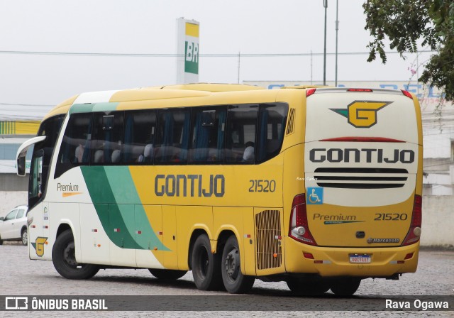 Empresa Gontijo de Transportes 21520 na cidade de Vitória da Conquista, Bahia, Brasil, por Rava Ogawa. Número da foto: #12982928.