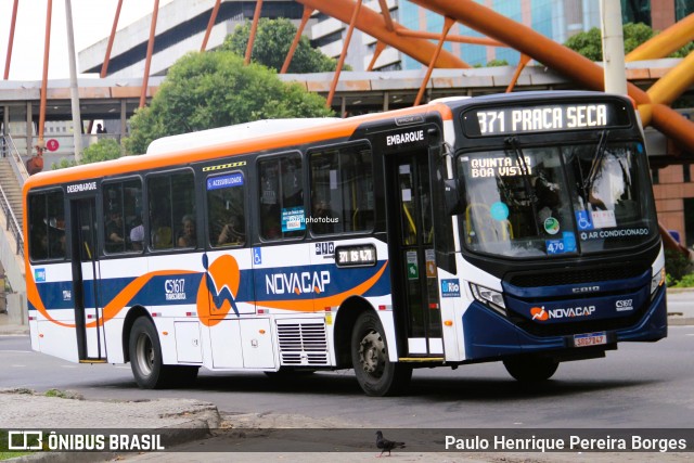 Viação Novacap C51617 na cidade de Rio de Janeiro, Rio de Janeiro, Brasil, por Paulo Henrique Pereira Borges. Número da foto: #12981913.
