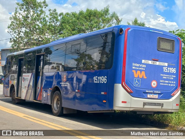 Viação Miracatiba 15.1196 na cidade de Itapecerica da Serra, São Paulo, Brasil, por Matheus Neri dos Santos. Número da foto: #12983035.