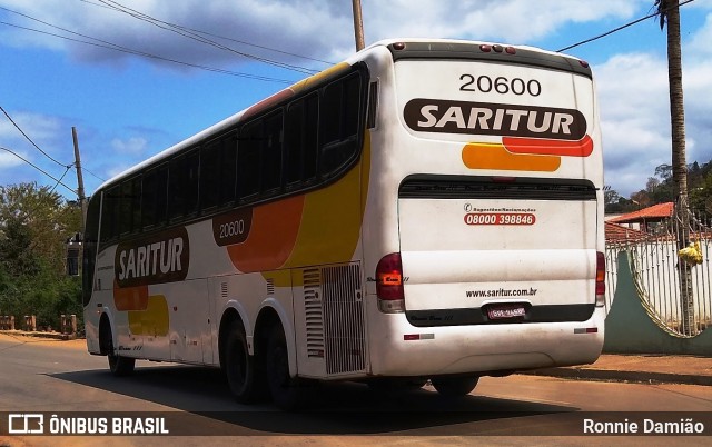 Saritur - Santa Rita Transporte Urbano e Rodoviário 20600 na cidade de São João Evangelista, Minas Gerais, Brasil, por Ronnie Damião. Número da foto: #12982648.