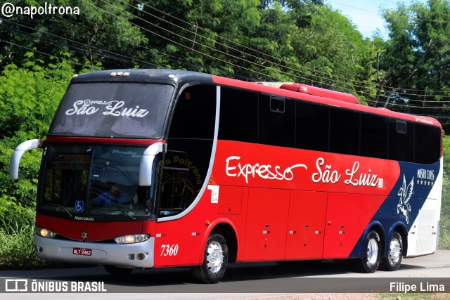 Expresso São Luiz 7360 na cidade de Cuiabá, Mato Grosso, Brasil, por Filipe Lima. Número da foto: #12983633.