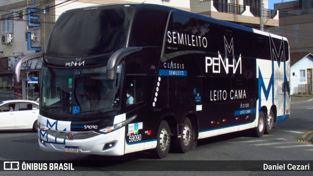 Empresa de Ônibus Nossa Senhora da Penha 59090 na cidade de Balneário Camboriú, Santa Catarina, Brasil, por Daniel Cezari. Número da foto: #12983187.