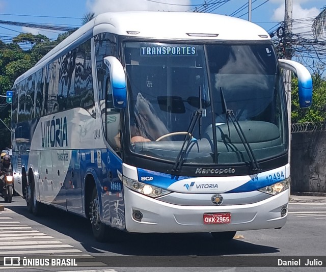 Vitória Transportes 12494 na cidade de Recife, Pernambuco, Brasil, por Daniel  Julio. Número da foto: #12982368.