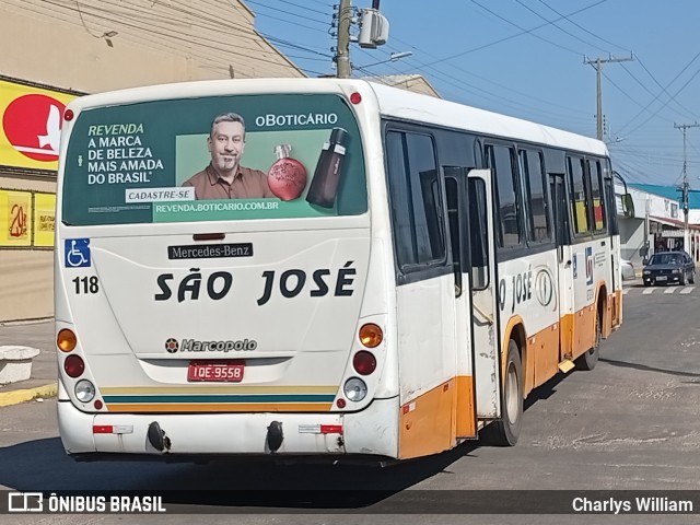 Expresso São José 118 na cidade de Palmares do Sul, Rio Grande do Sul, Brasil, por Charlys William. Número da foto: #12982615.