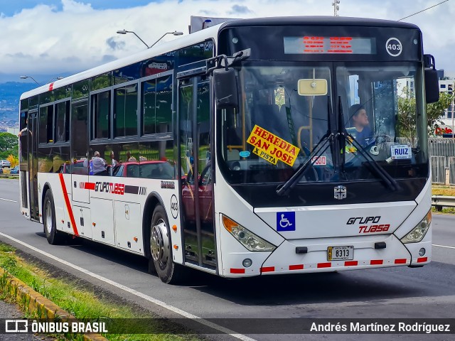 TUASA - Transportes Unidos Alajuelenses 403 na cidade de Mata Redonda, San José, San José, Costa Rica, por Andrés Martínez Rodríguez. Número da foto: #12982044.