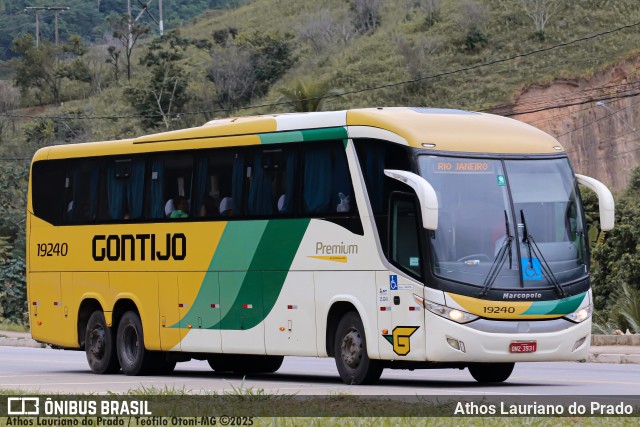 Empresa Gontijo de Transportes 19240 na cidade de Teófilo Otoni, Minas Gerais, Brasil, por Athos Lauriano do Prado. Número da foto: #12982987.