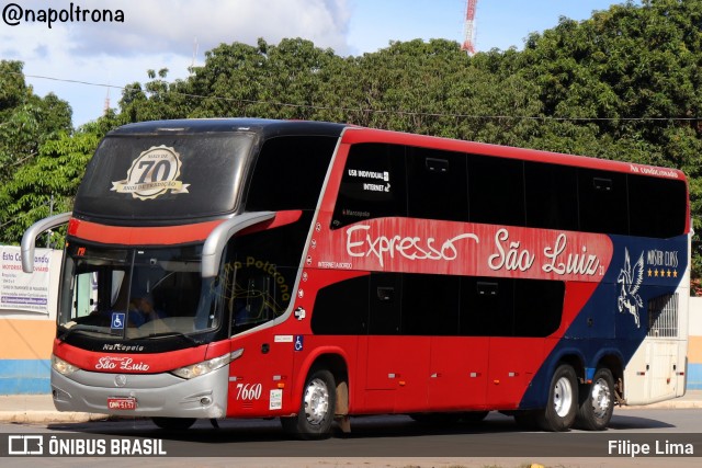 Expresso São Luiz 7660 na cidade de Cuiabá, Mato Grosso, Brasil, por Filipe Lima. Número da foto: #12983590.