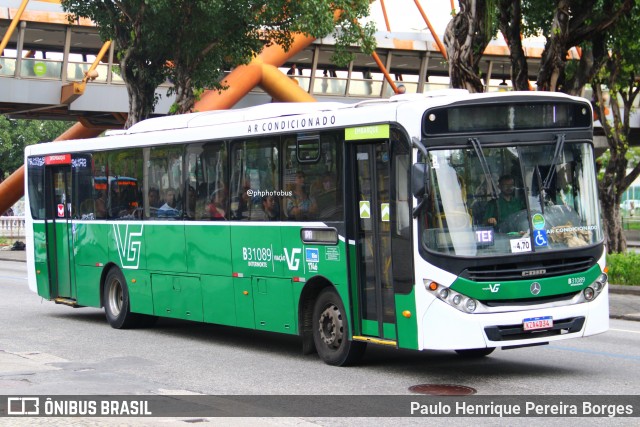 Viação VG B31089 na cidade de Rio de Janeiro, Rio de Janeiro, Brasil, por Paulo Henrique Pereira Borges. Número da foto: #12983032.