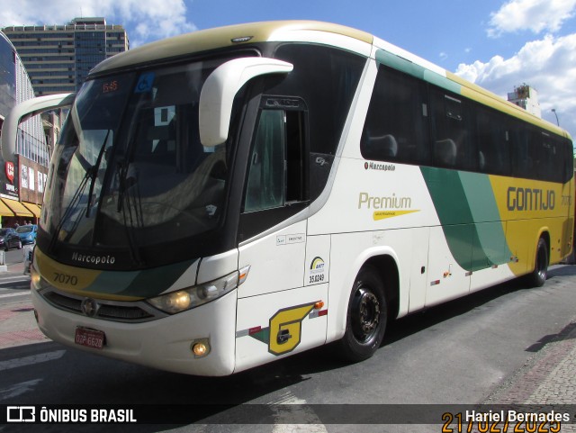 Empresa Gontijo de Transportes 7070 na cidade de Belo Horizonte, Minas Gerais, Brasil, por Hariel Bernades. Número da foto: #12985457.