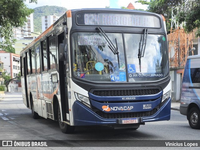Viação Novacap B51551 na cidade de Rio de Janeiro, Rio de Janeiro, Brasil, por Vinicius Lopes. Número da foto: #12987053.