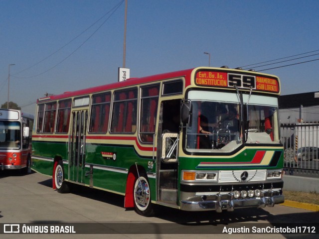 MOCBA - Micro Omnibus Ciudad de Buenos Aires 59 na cidade de Quilmes, Quilmes, Buenos Aires, Argentina, por Agustin SanCristobal1712. Número da foto: #12985015.